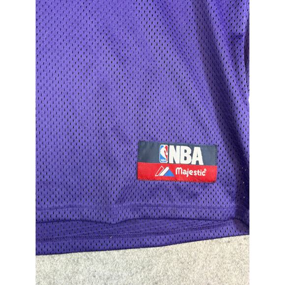 Vintage 90s Milwaukee Bucks Jersey NBA Majestic Men Purple Basketball Sports 2XL - Picture 9 of 10